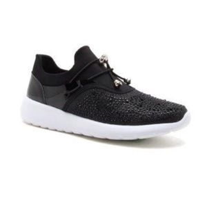 Black bedazzle sneakers